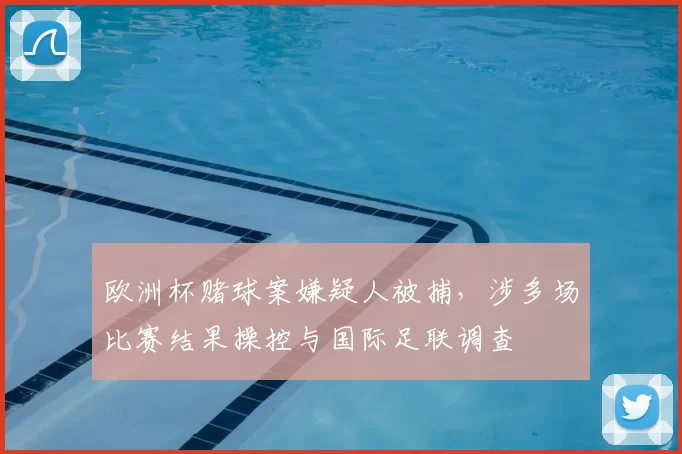 欧洲杯赌球案嫌疑人被捕，涉多场比赛结果操控与国际足联调查